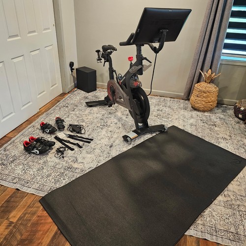 Peloton bike with weights - peloton,