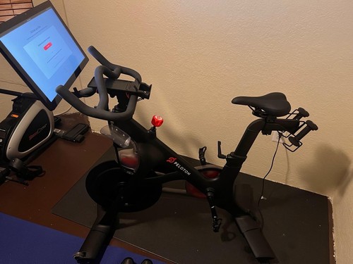 Peloton exercise bike - exercise, barely