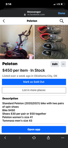 Peloton bike - peloton,