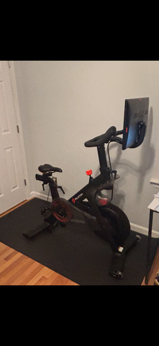 Peloton exercise bicycle - bicycle,